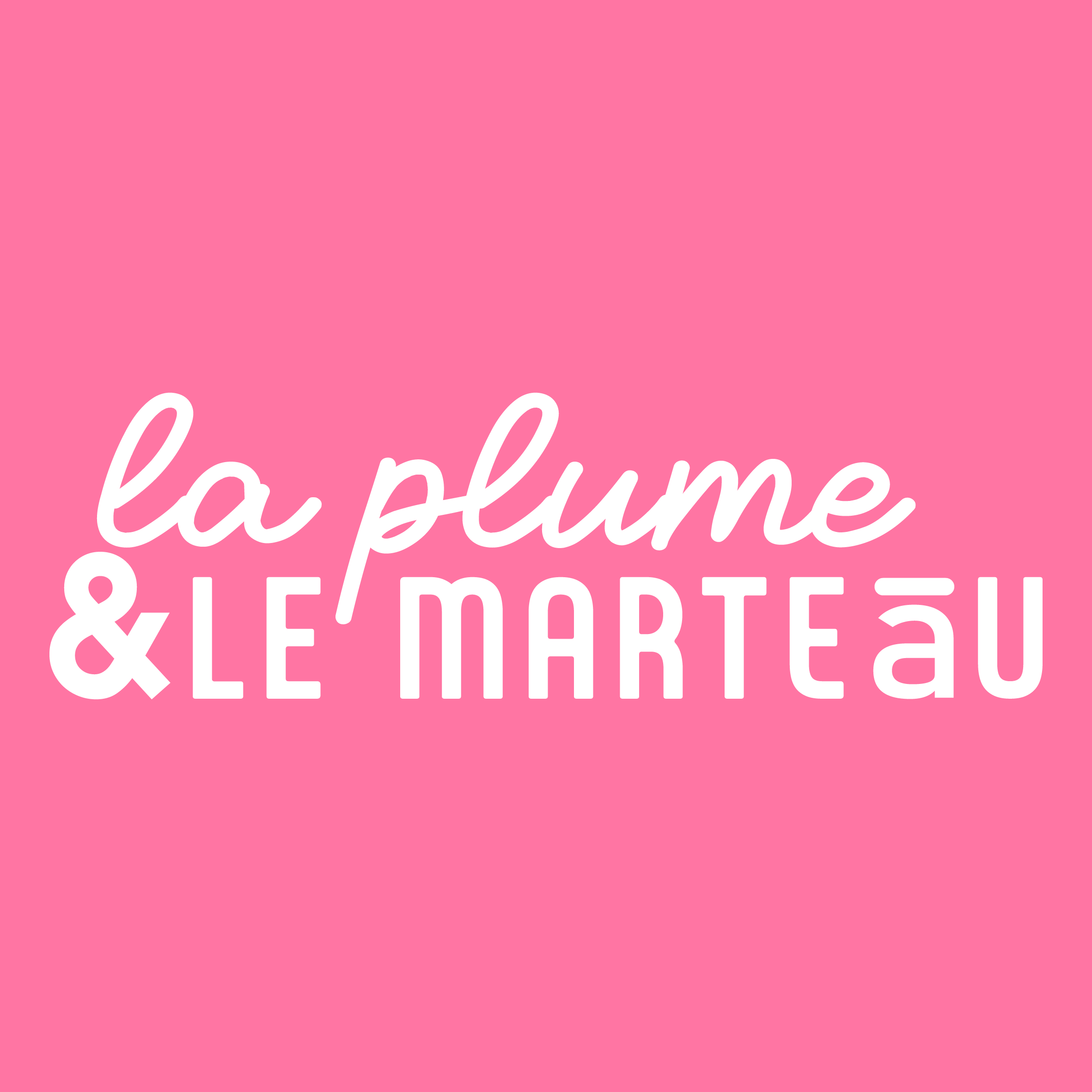 Logo La plume & Le marteau rose